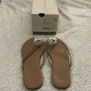 LC Light Brown flip flops